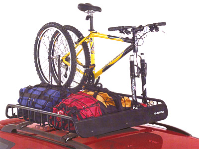 Roof cargo basket hot sale with bike rack